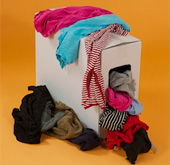 Carton 10 kg de chiffons polo coton foncé